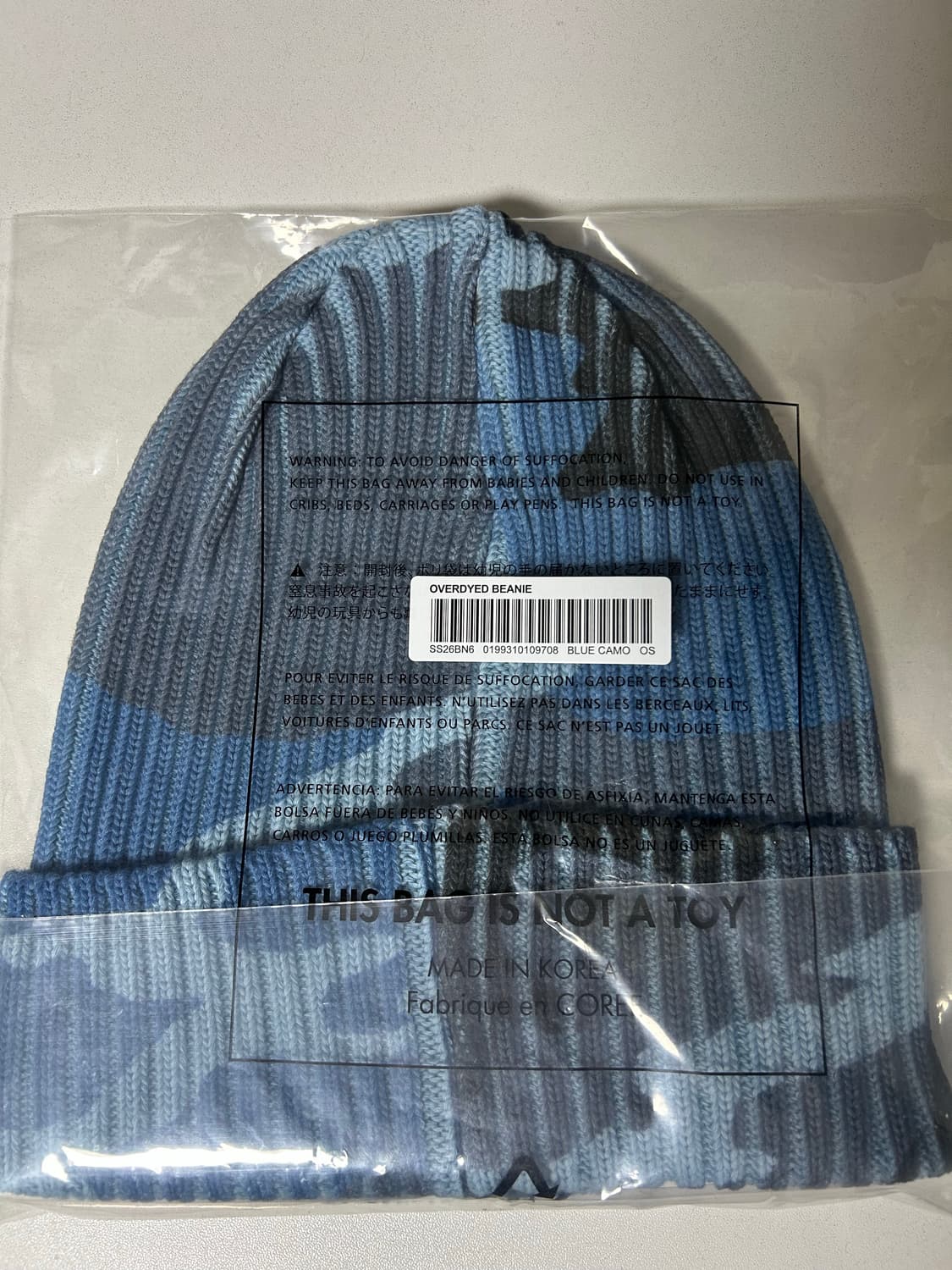 (정품)26SS 슈프림 블루 카모 비니 상품이미지2