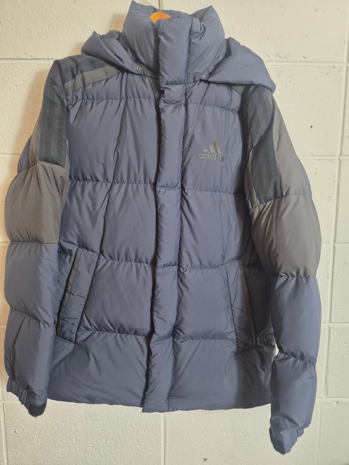 95 )아디다스 덕다운 후드 패딩 점퍼 네이비 상품이미지1