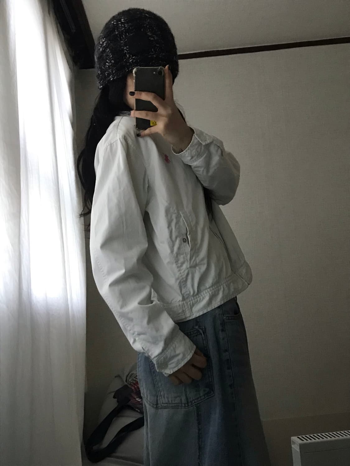 폴로 화이트 핑크포니 블루종 상품이미지5