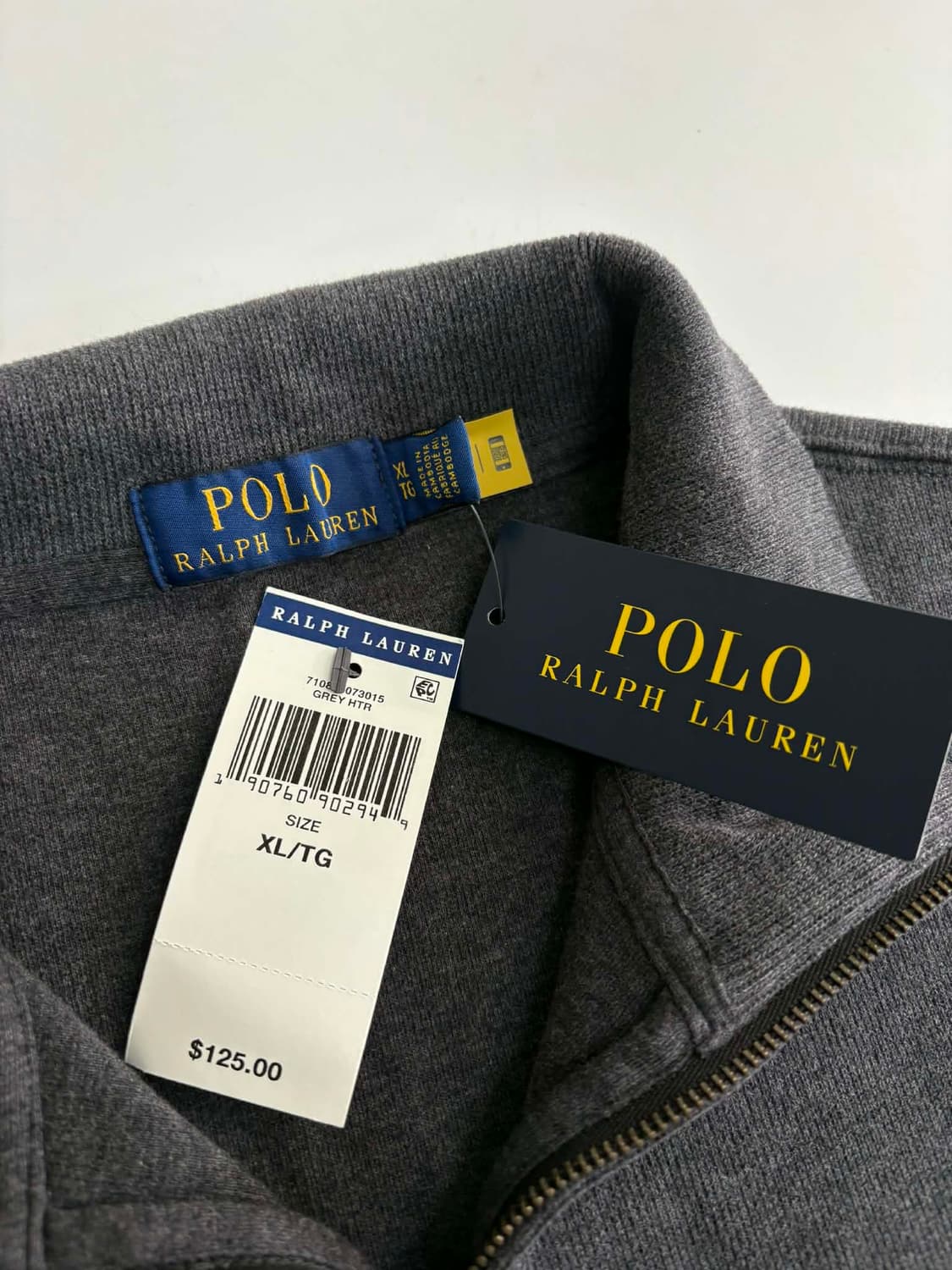[XL] 폴로 랄프로렌 새상품 그레이 하프집업 스웻 셔츠 상품이미지4