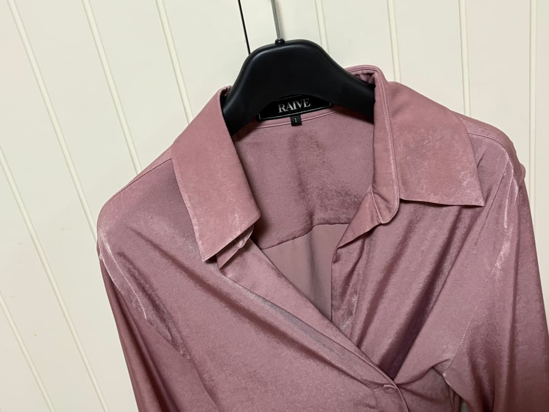 RAIVE 셔츠 원피스 핑크 상품이미지3
