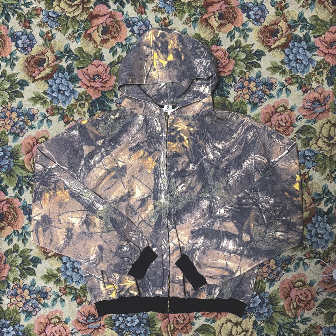 리얼트리 패턴 후드집업 상품이미지1