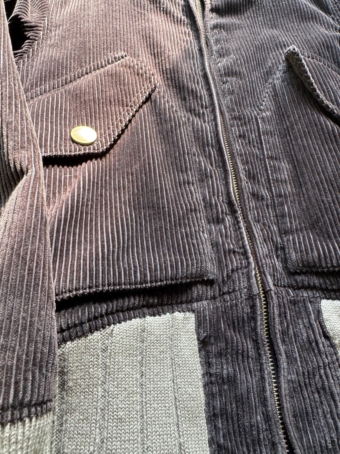 RNA inc 퍼 트리밍 하이넥 코듀로이 봄버 상품이미지3