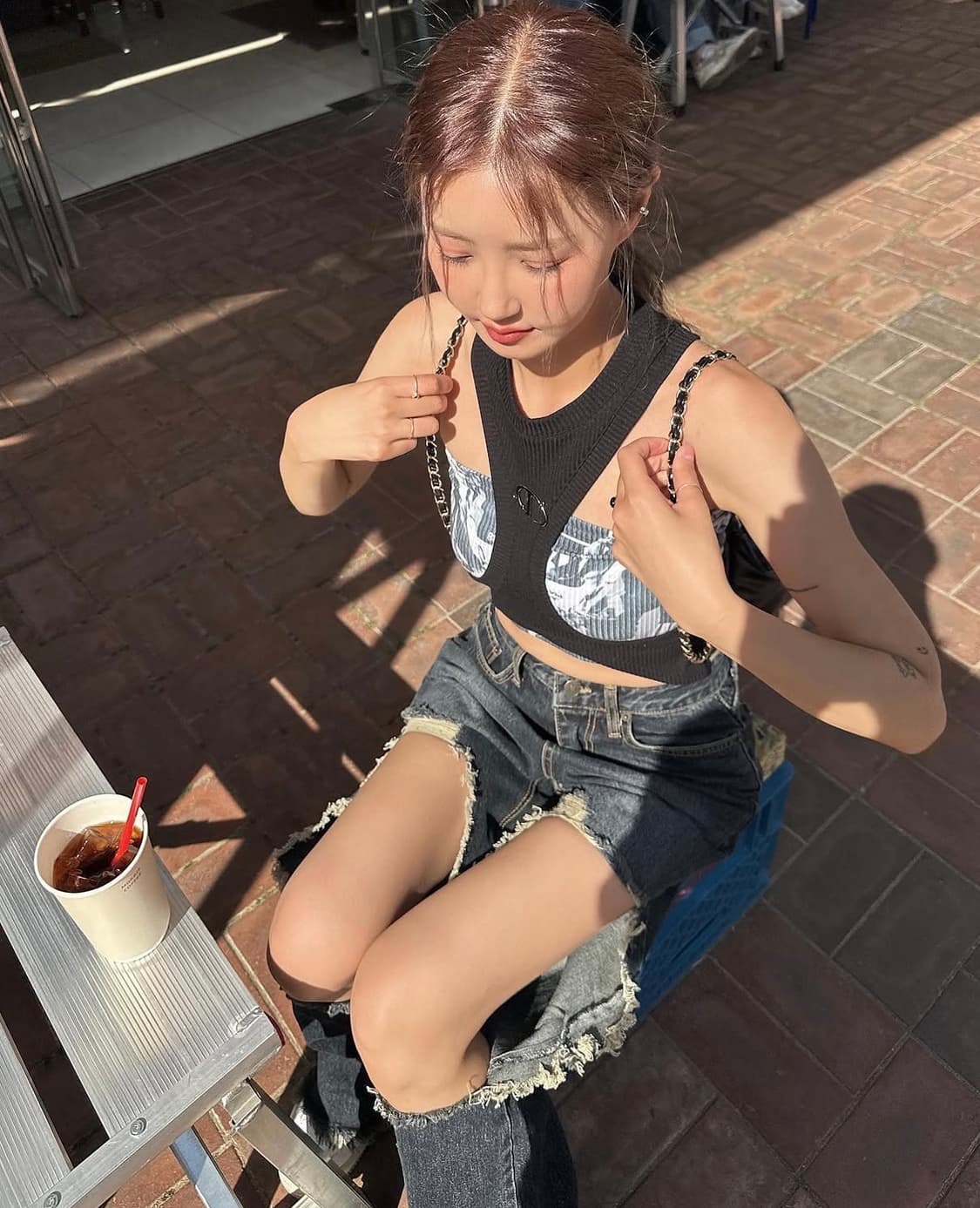 illio LAYERED CROPTOP 일리오 레이어드 크롭탑 상품이미지8