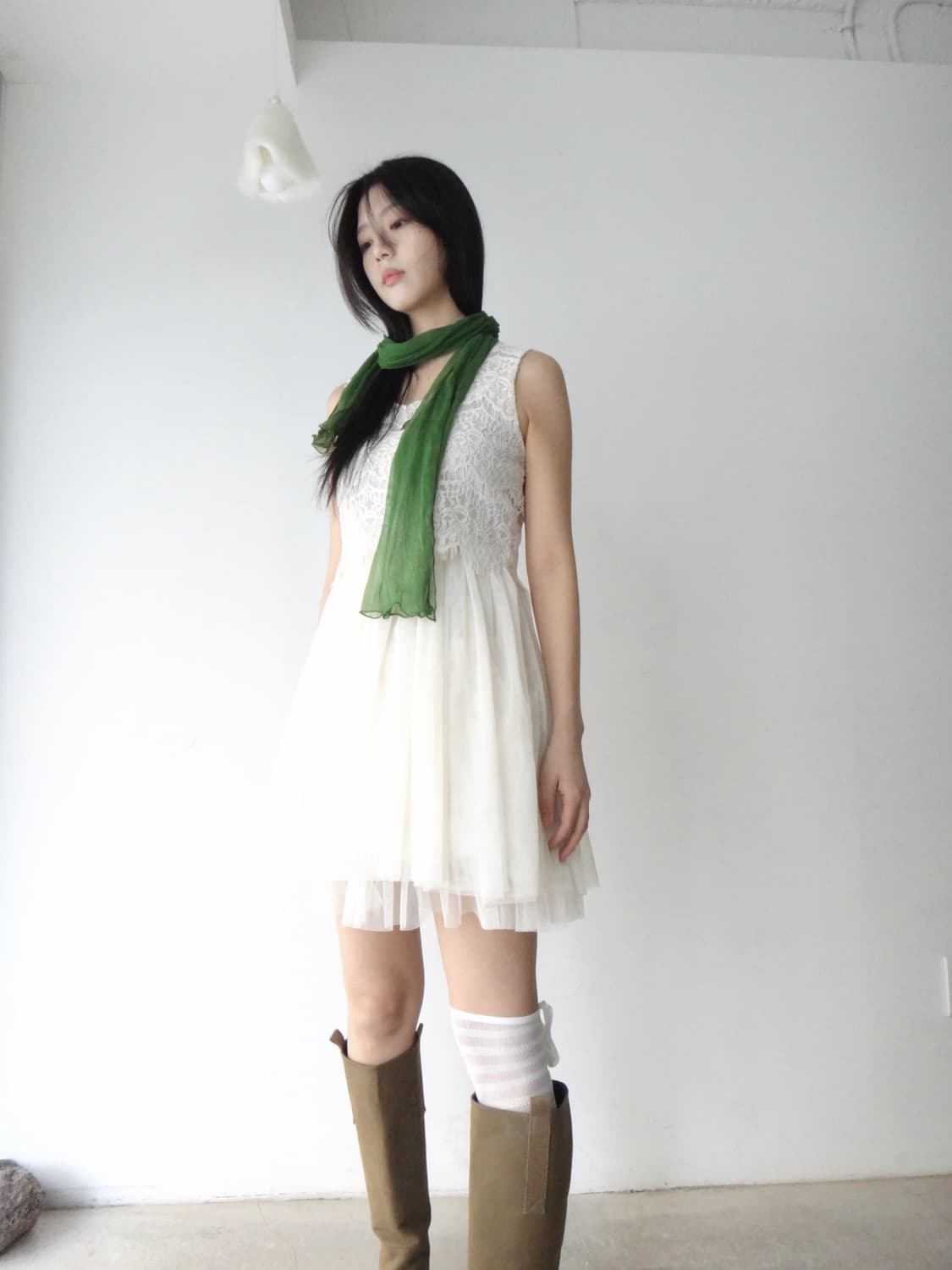 Pure mesh sleeveless blouse & ops  상품이미지1