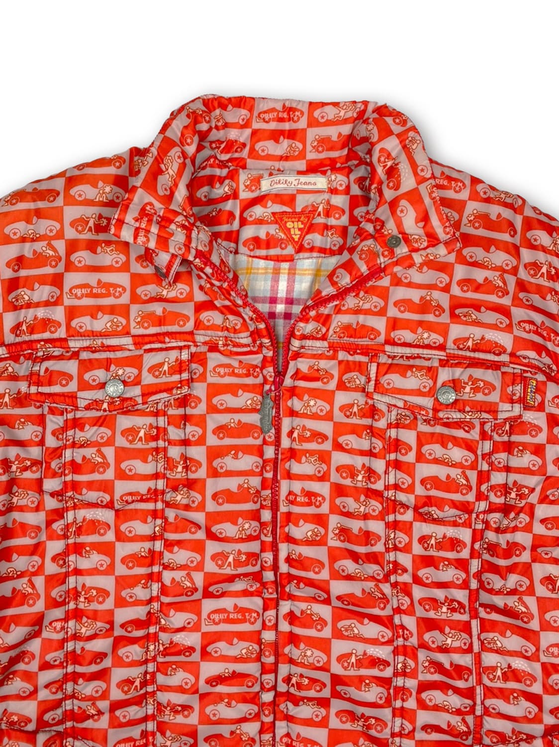 오일릴리 레드프린팅 패딩 상품이미지4