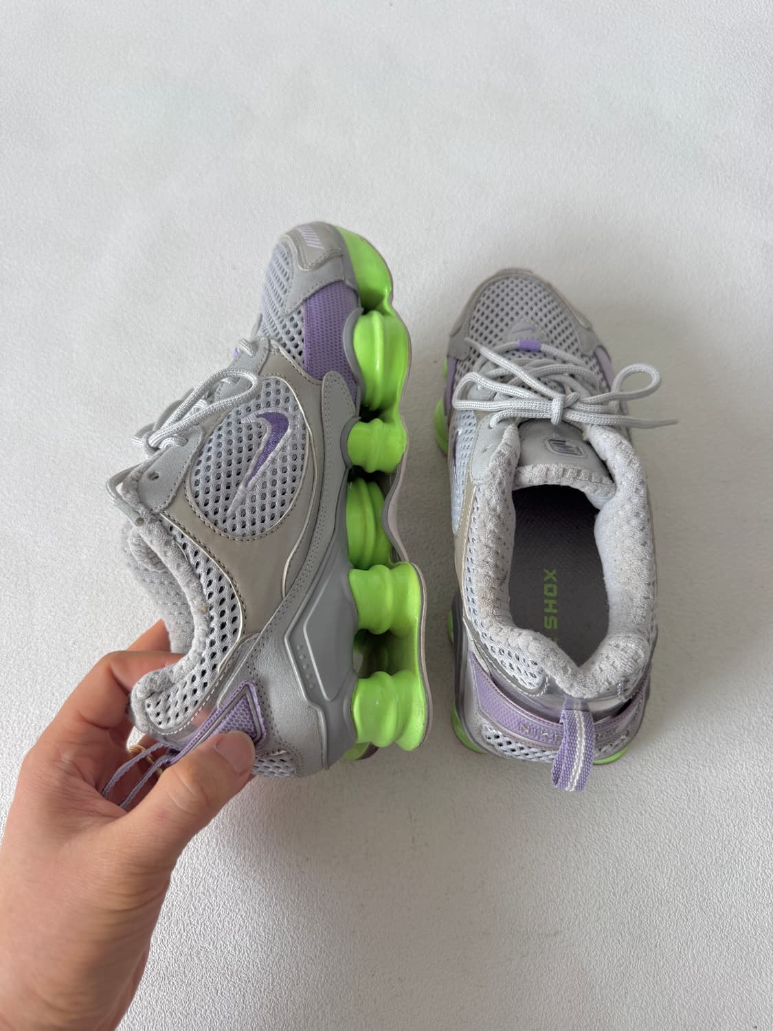 [240]나이키(NIKE) 샥스 노바 그린퍼플 상품이미지6