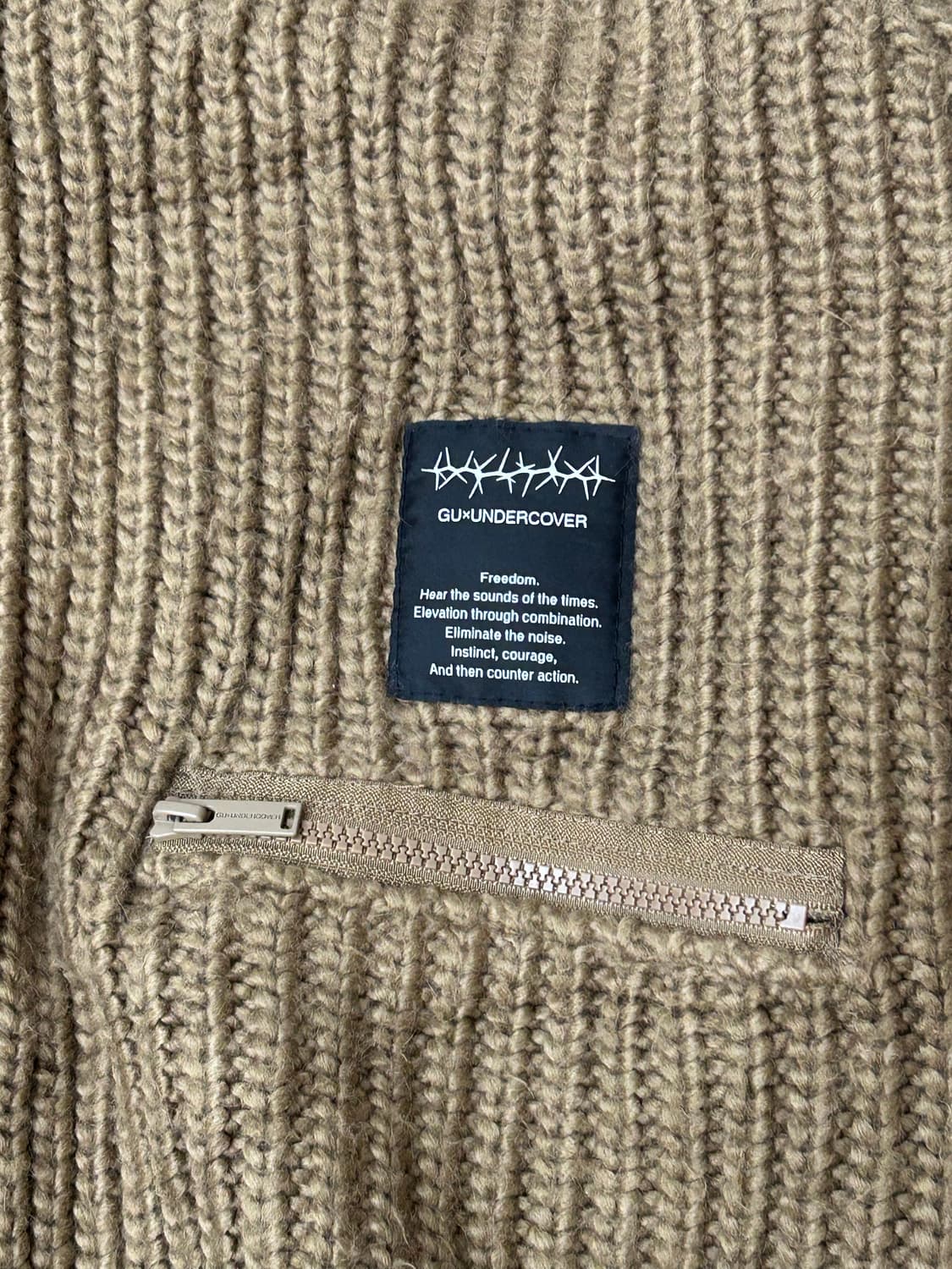 Undercover x GU 니트 V넥 가디건 상품이미지6