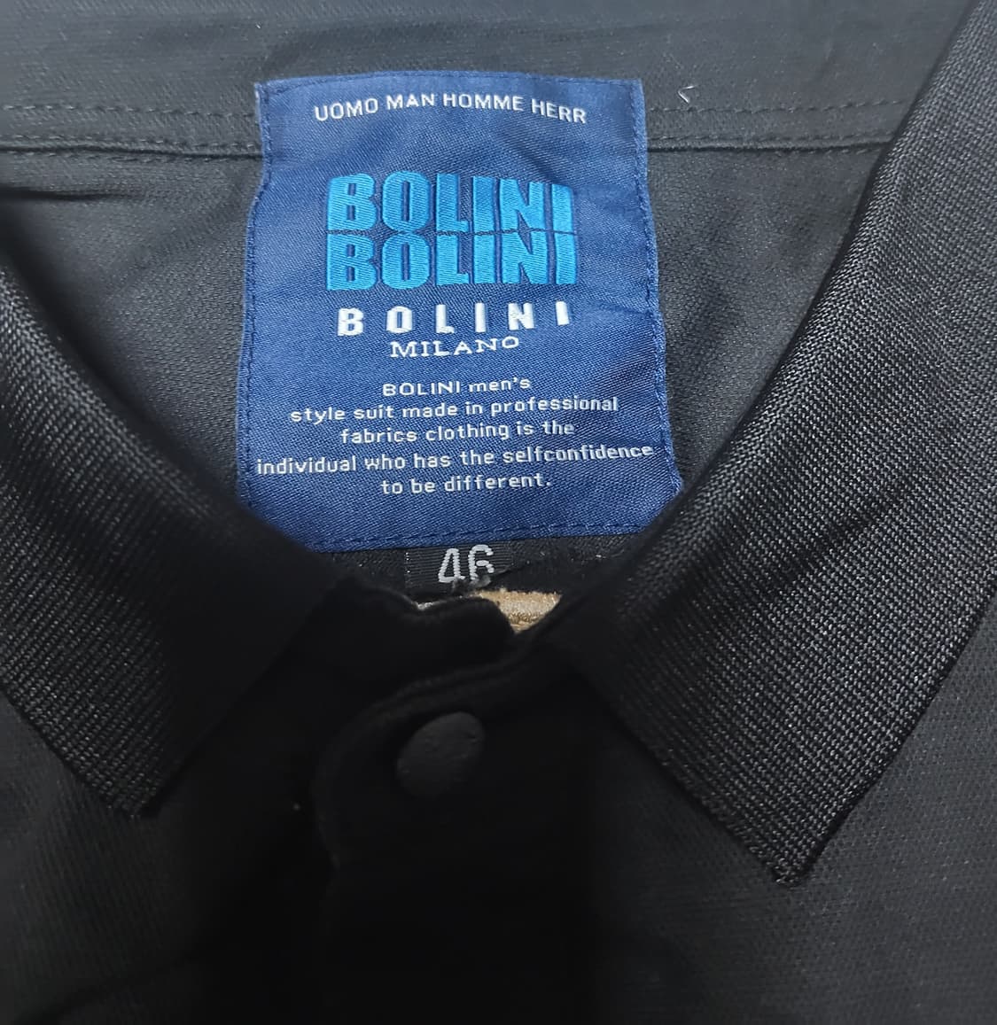 BOLINI 볼리니 남성용 코튼 스판 반팔 카라 티셔츠 M사이즈 상품이미지5