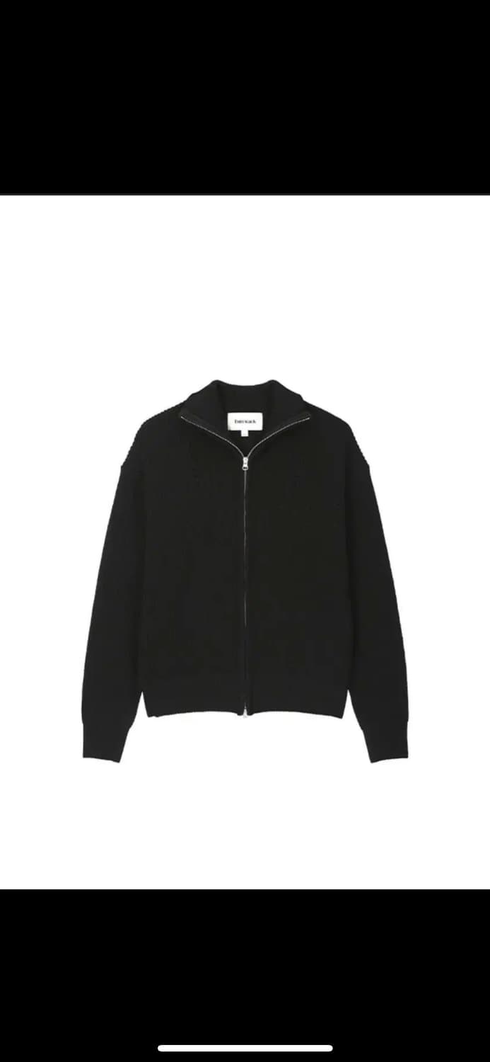 토니웩 트위스트 니트 집업 블랙 M 상품이미지2