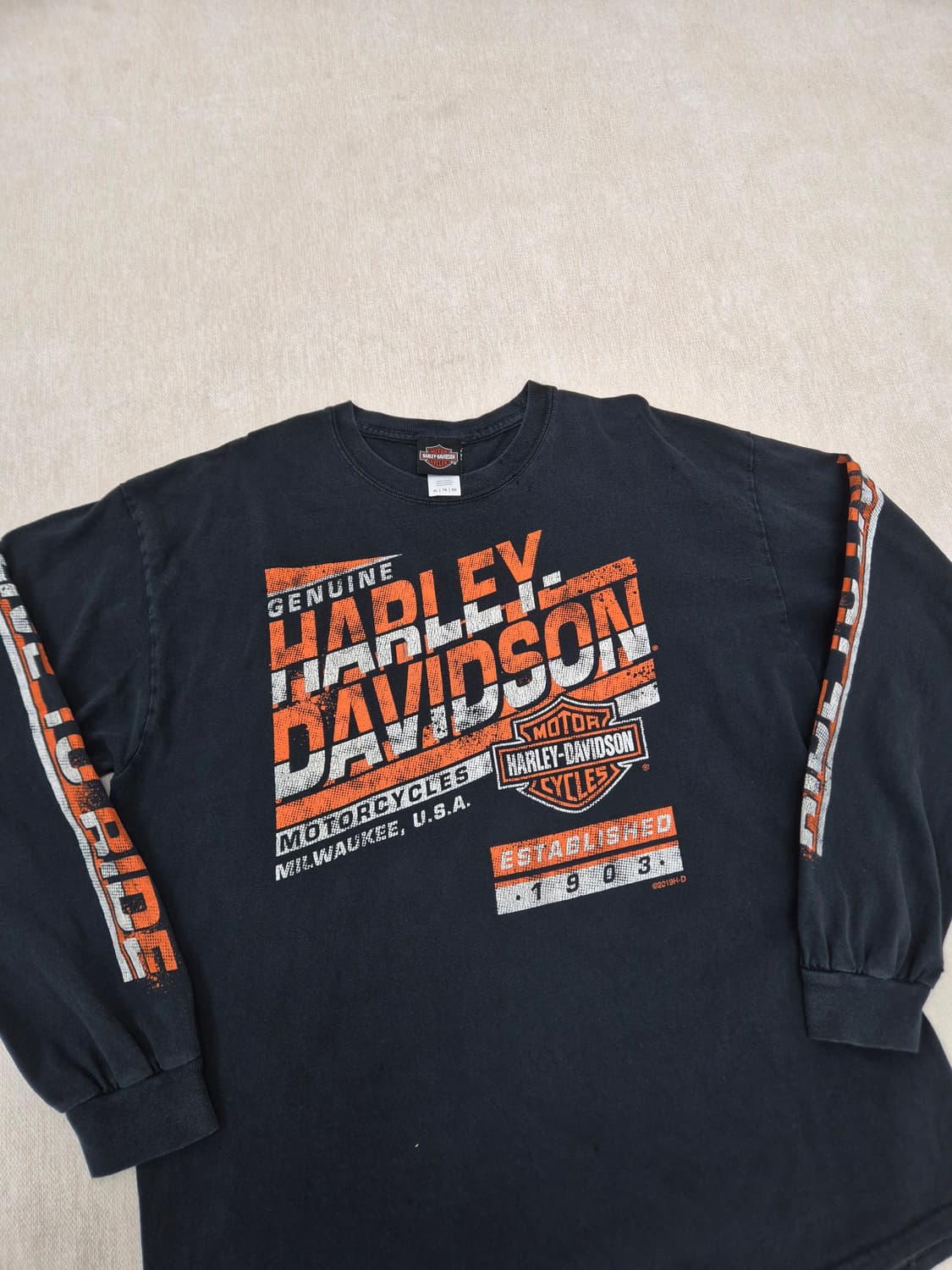 할리데이비슨 긴팔티 상품이미지2