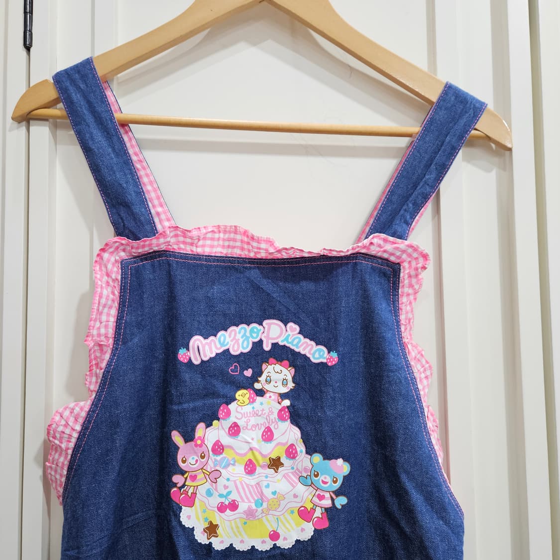 데님 프릴 앞치마 상품이미지2