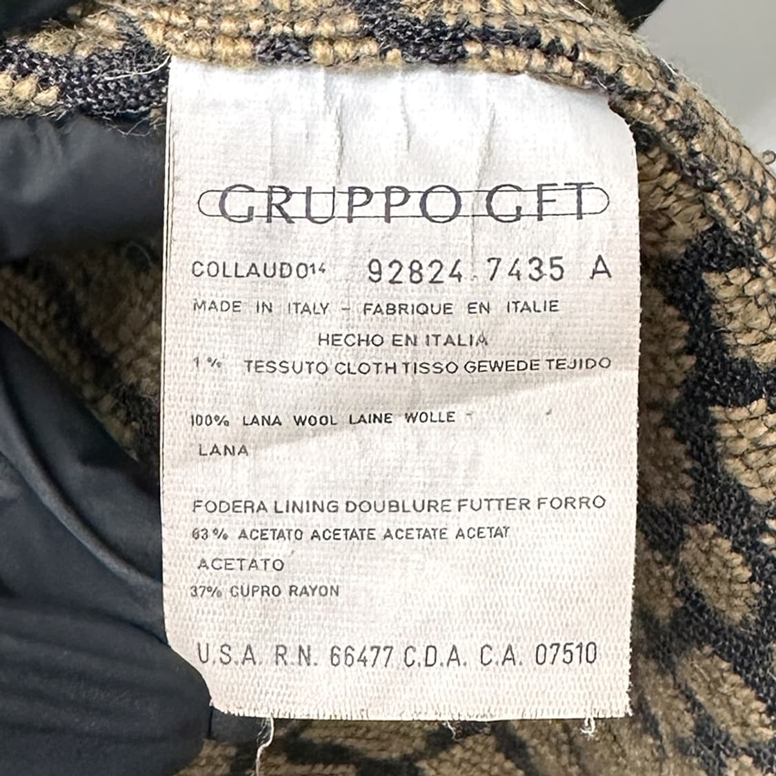 발렌티노 라나 울 100% 엘리게이터 크로커다일 패턴 오픈형 코트 상품이미지6