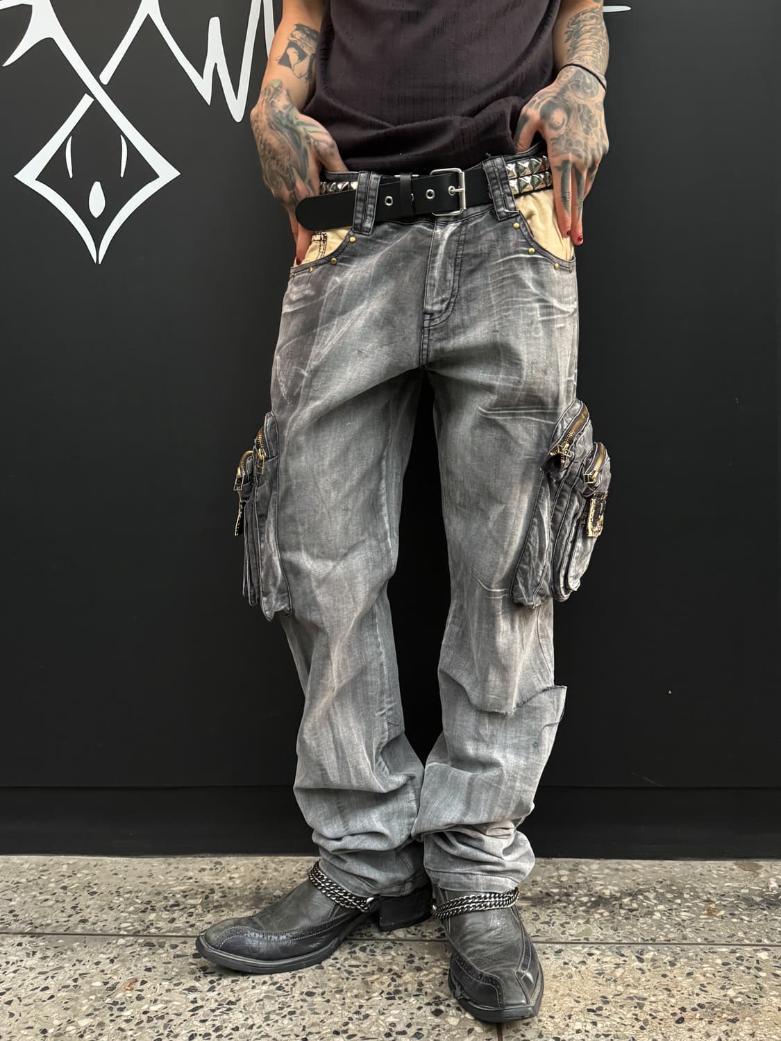 Multi Pocket Cargo Denim Pants 상품이미지2