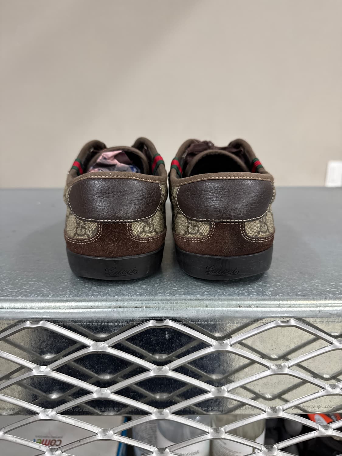 구찌 브라운 로고 스니커즈 8.5 상품이미지3