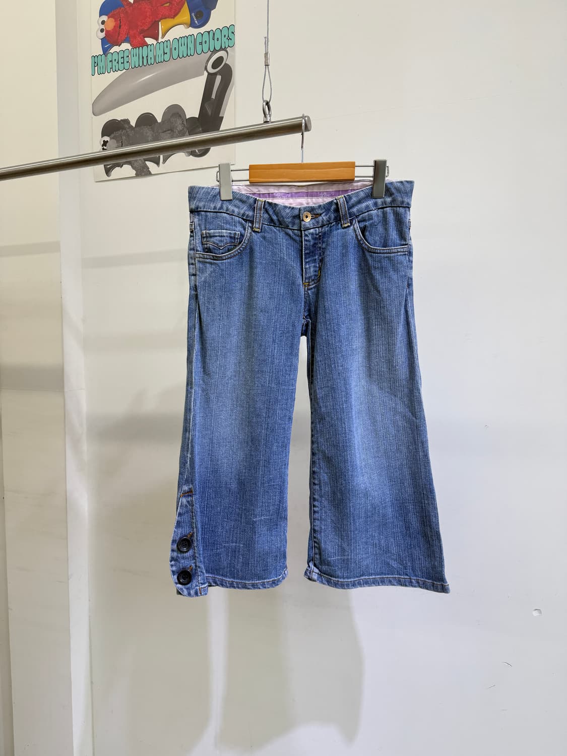 LIVE (Made in USA) 데님 카프리 팬츠  상품이미지1