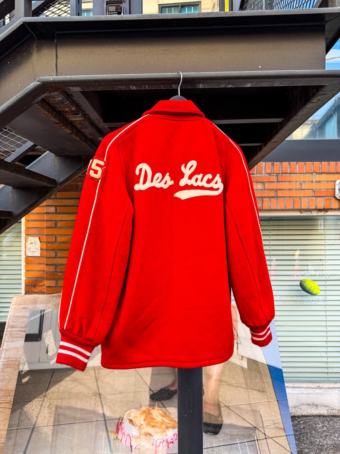 80s USA Wool Varsity Jacket 상품이미지7