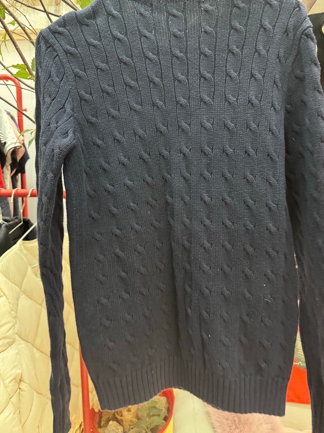 Ralph Lauren  폴로 랄프로렌 케이블 꽈베기 니트 - 네이비 상품이미지4