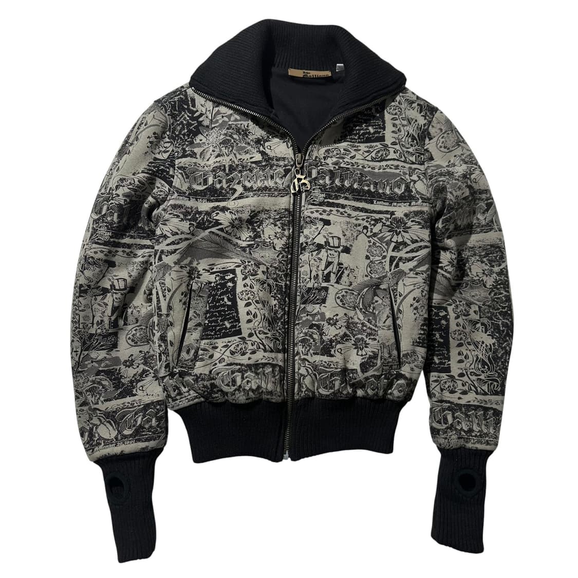 존갈리아노 아카이브 하이넥 집업 자켓 상품이미지1
