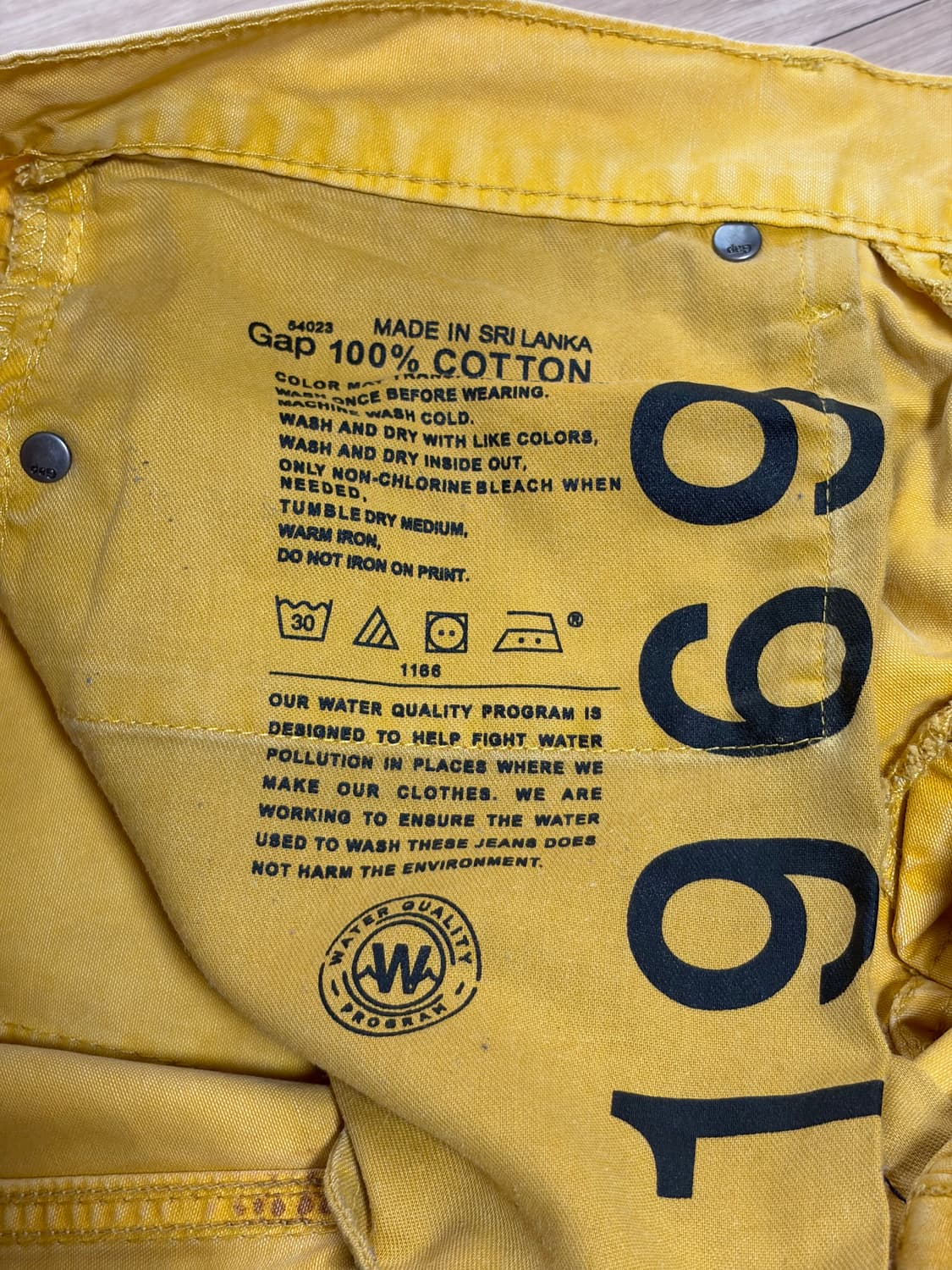 (일괄) Gap 1969 링스펀 스플래터 데님 & 슬림 머스타드 팬츠  상품이미지9