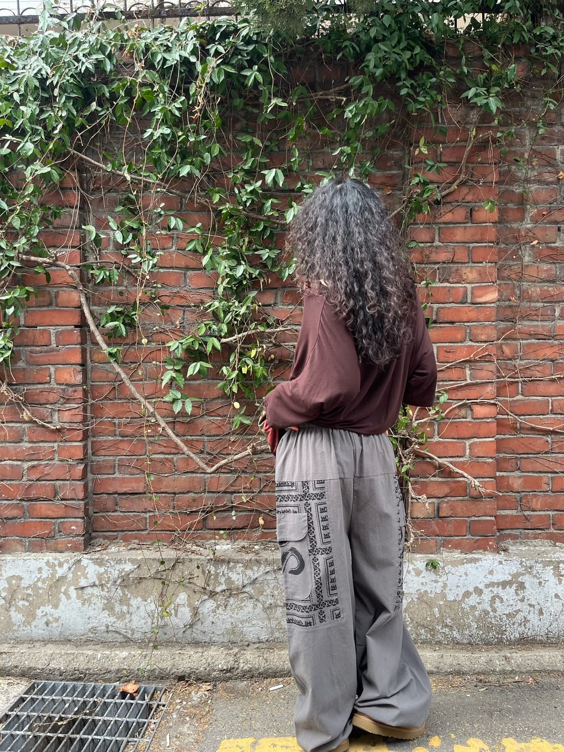 히피 문양 와이드 벌룬 팬츠 상품이미지7