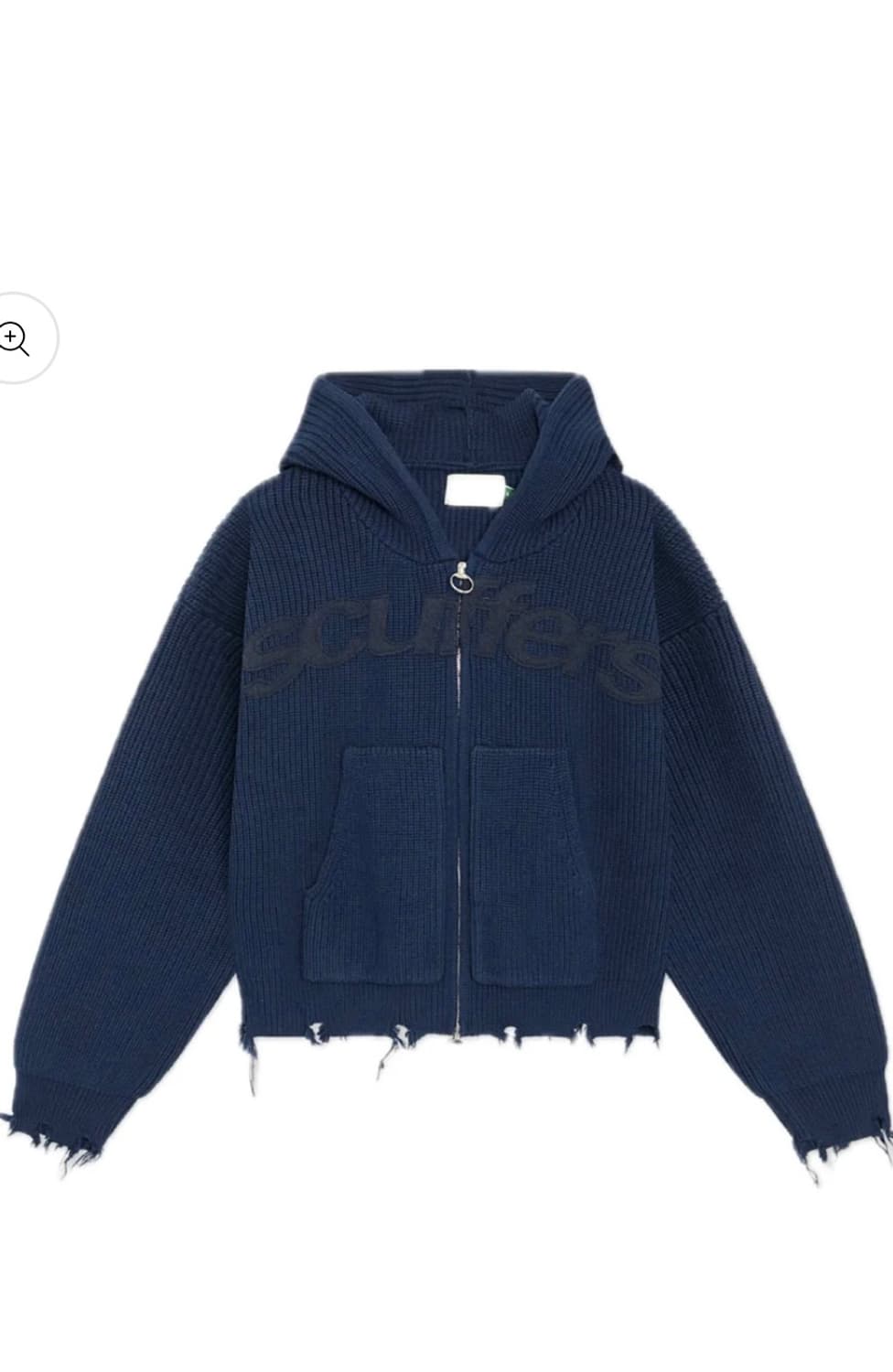 scuffers 네이비 니트집업 상품이미지1