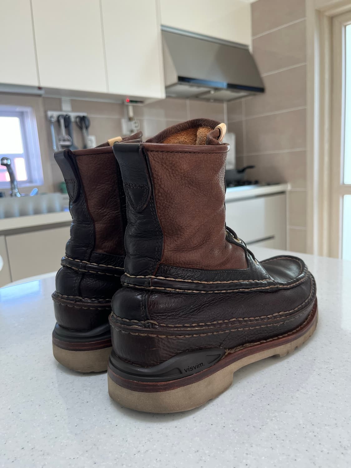 비즈빔 15fw 그리즐리 부츠 US9.5 (올 레더, 다크 브라운) 상품이미지3