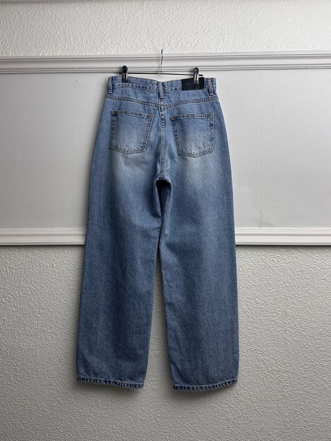 MOHHE 리프드 와이드 스트레이트 진 상품이미지8