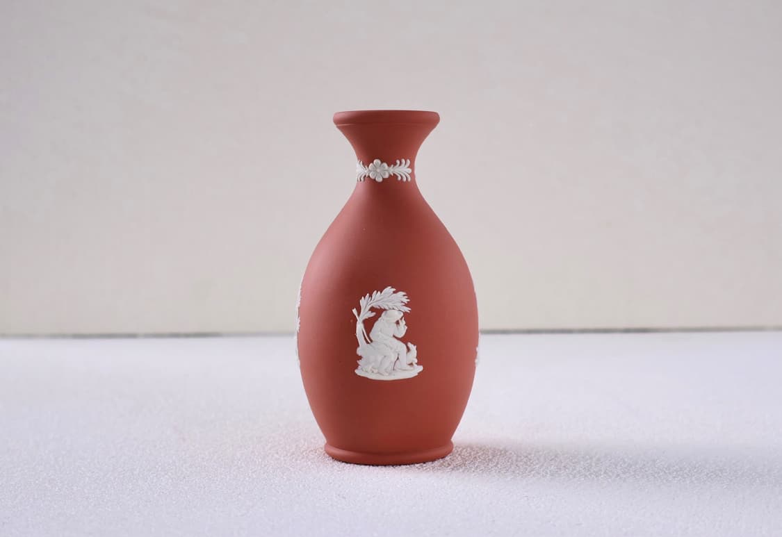 [영국앤틱] 웨지우드 제스퍼웨어 오목 베이스 화병_ 테라코타 상품이미지5