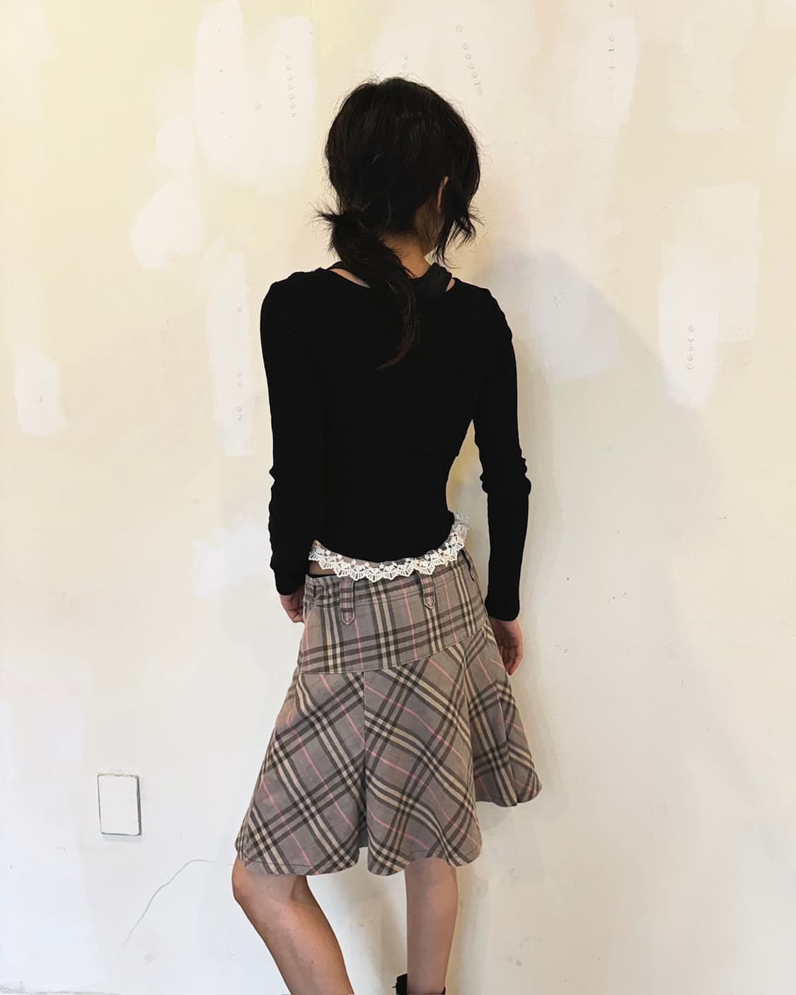 버버리 블루라벨 체크 미니스커트 상품이미지5