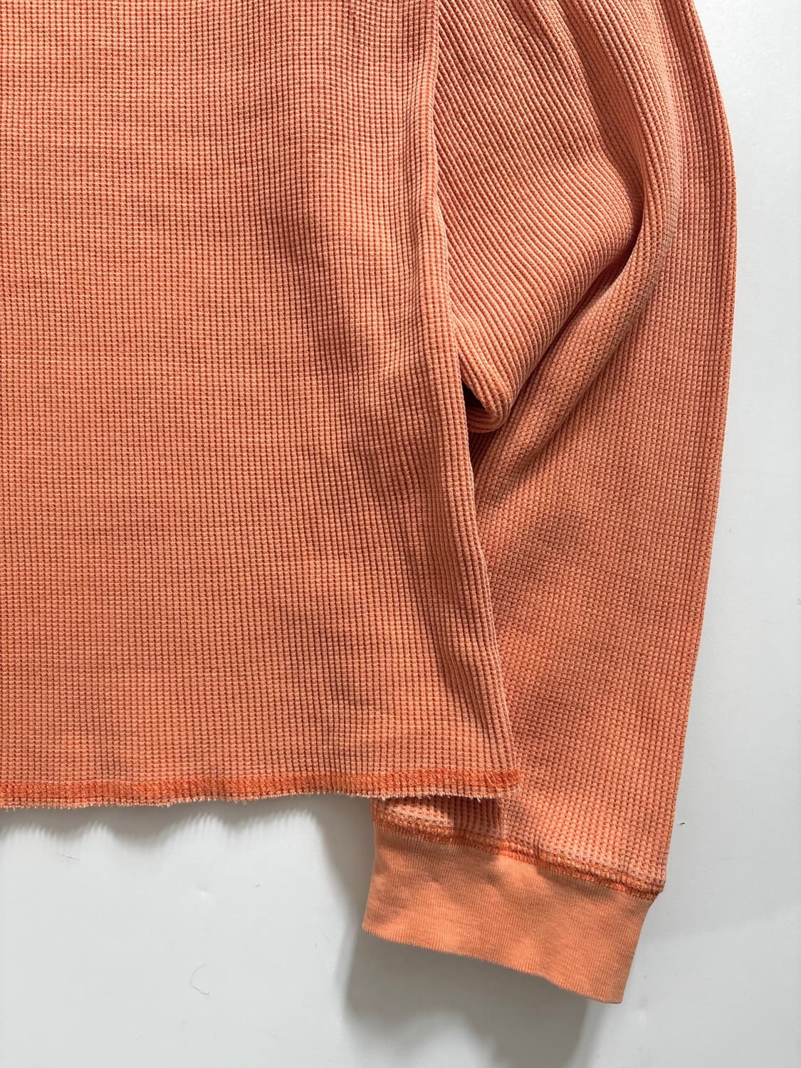 Stussy 스투시 오렌지컬러 와플 롱 슬리브 상품이미지7