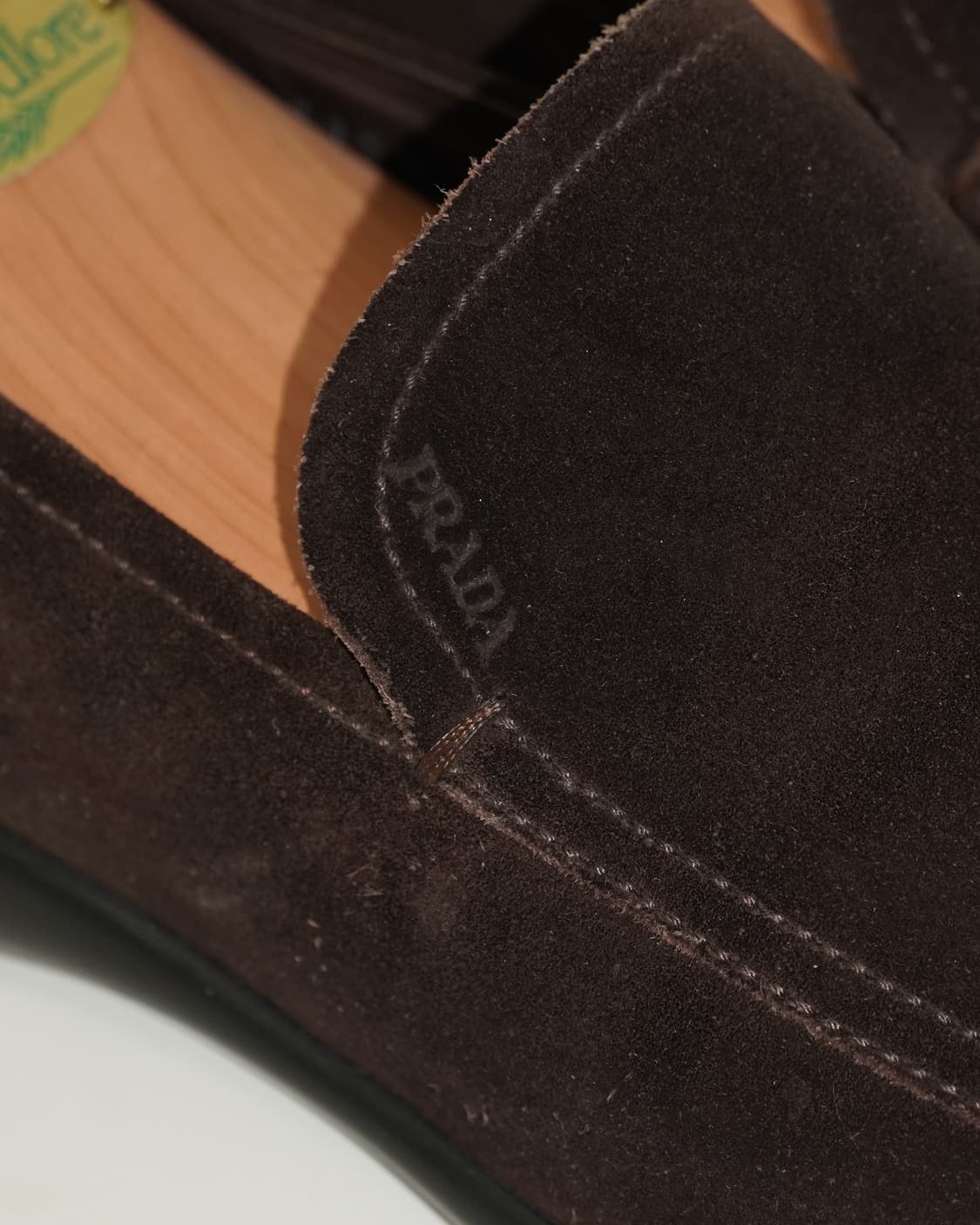 프라다 브라운 스웨이드 로퍼 상품이미지2