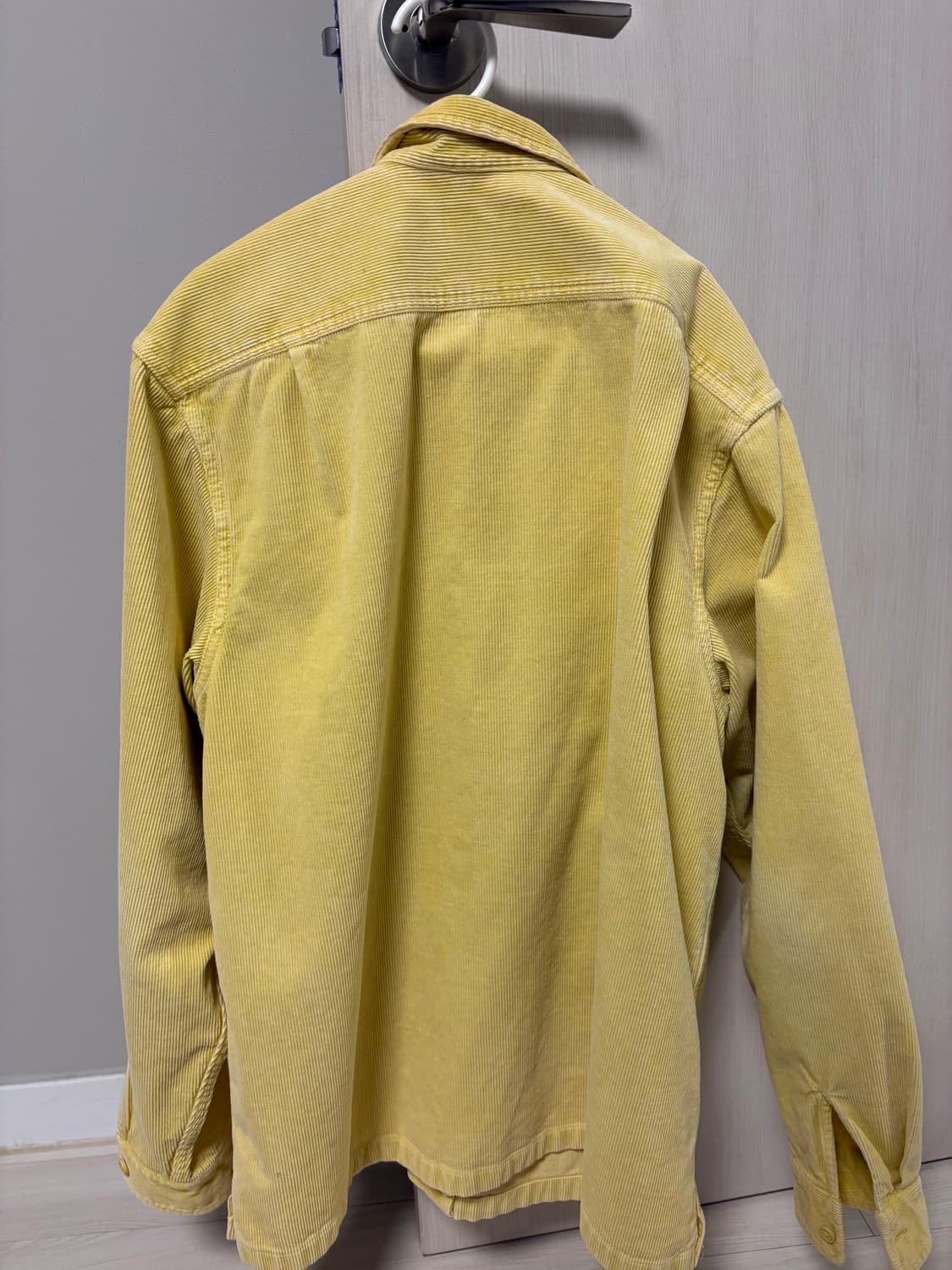 [L]슈프림 워시드 코듀로이 집업 셔츠 옐로우 24ss 상품이미지5