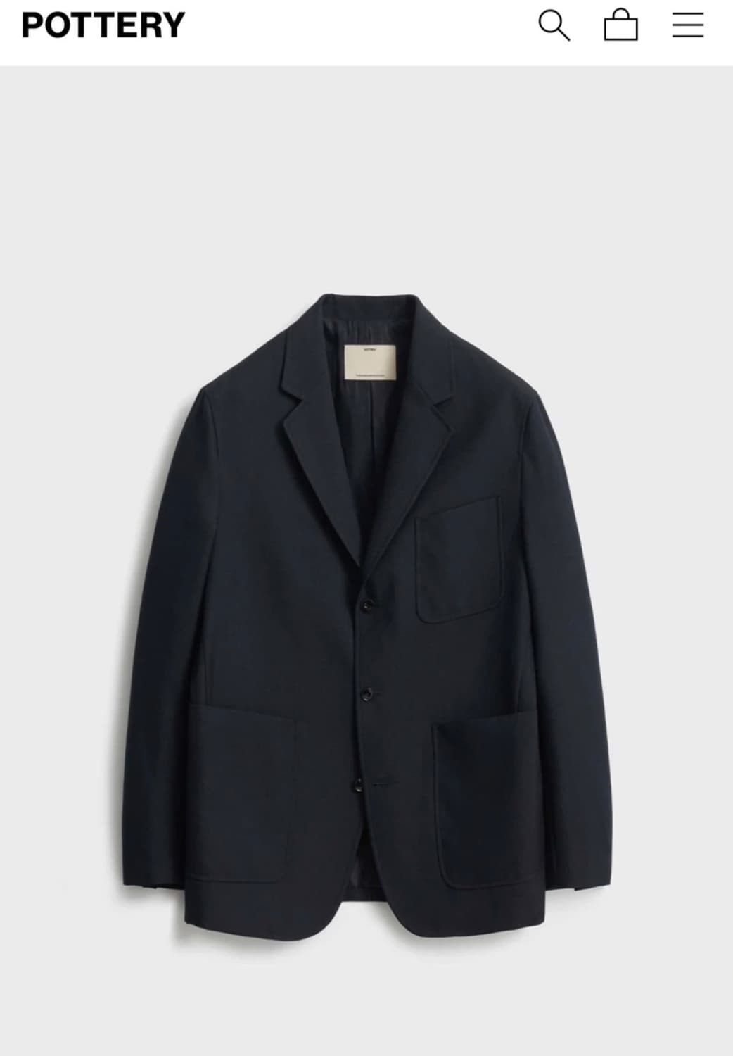 포터리 울 스포츠 다크네이비 셋업 2,3 상품이미지1