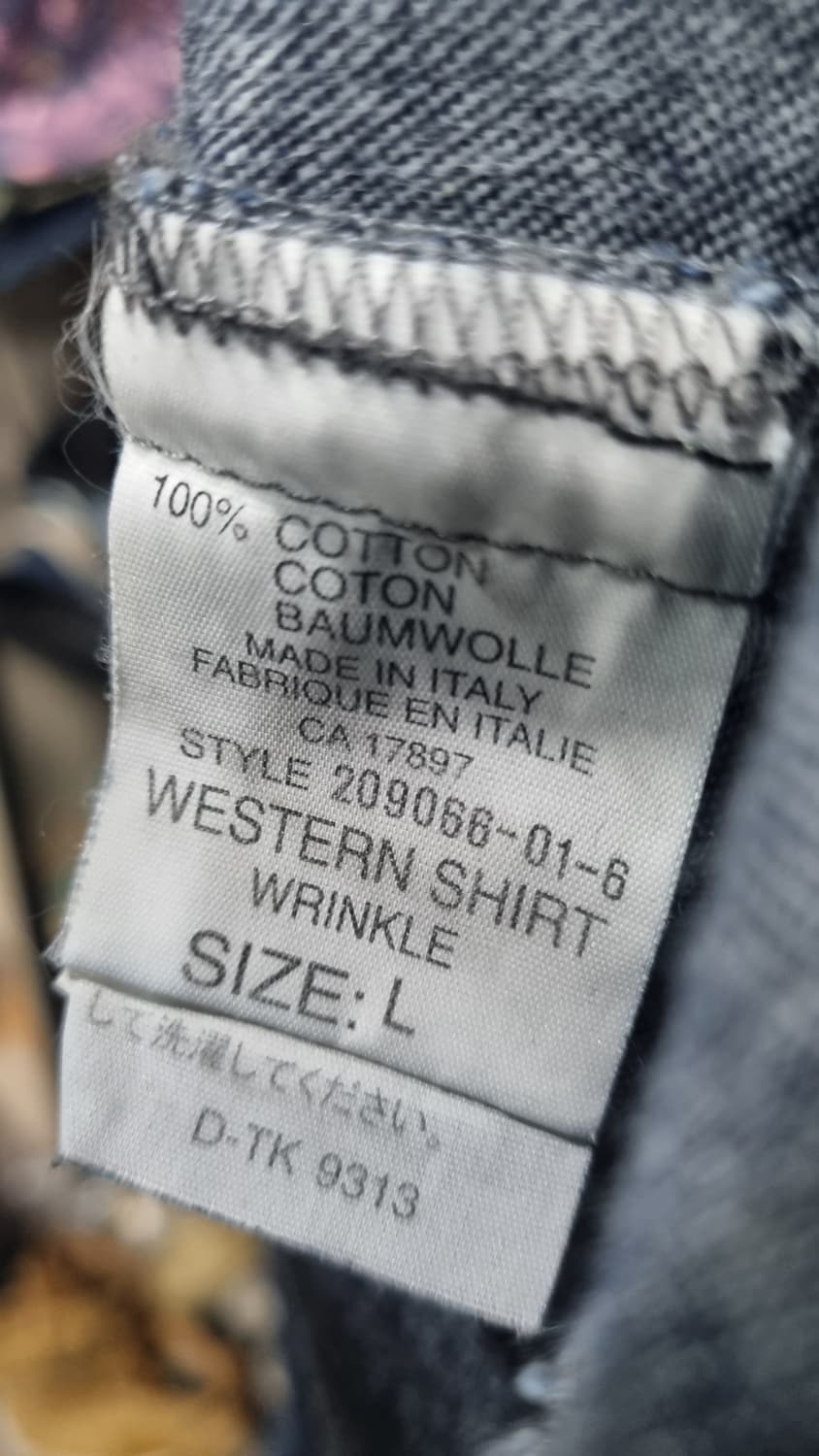 희귀템) 갭 ITALY 웨스턴 청남방 L(100~105) 상태좋아요~ 상품이미지4