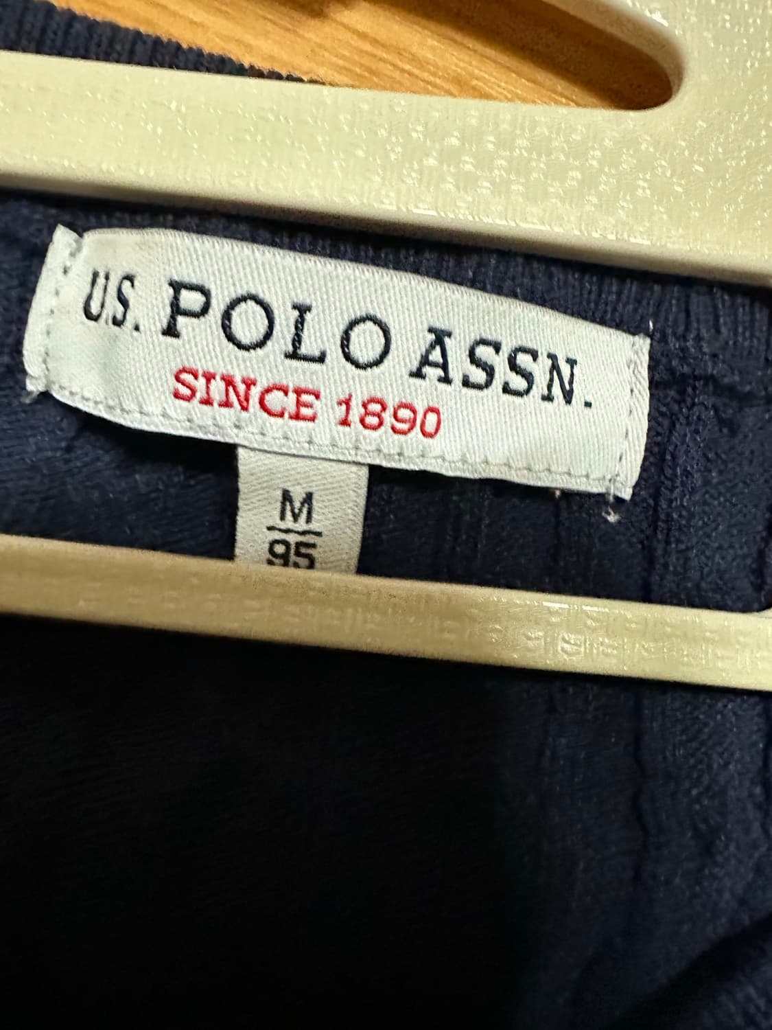 유에스 폴로 에센 니트 폴로니트 폴로엠사이즈 네이비 니트 반팔 상품이미지4