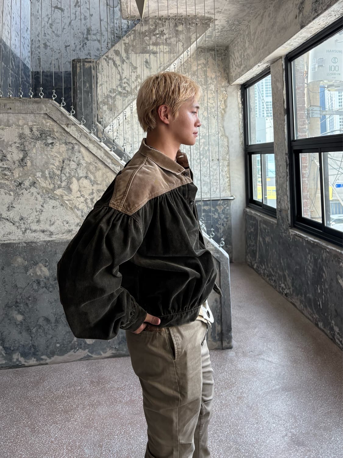 캐피탈 코듀로이 투톤 집시 자켓 상품이미지3