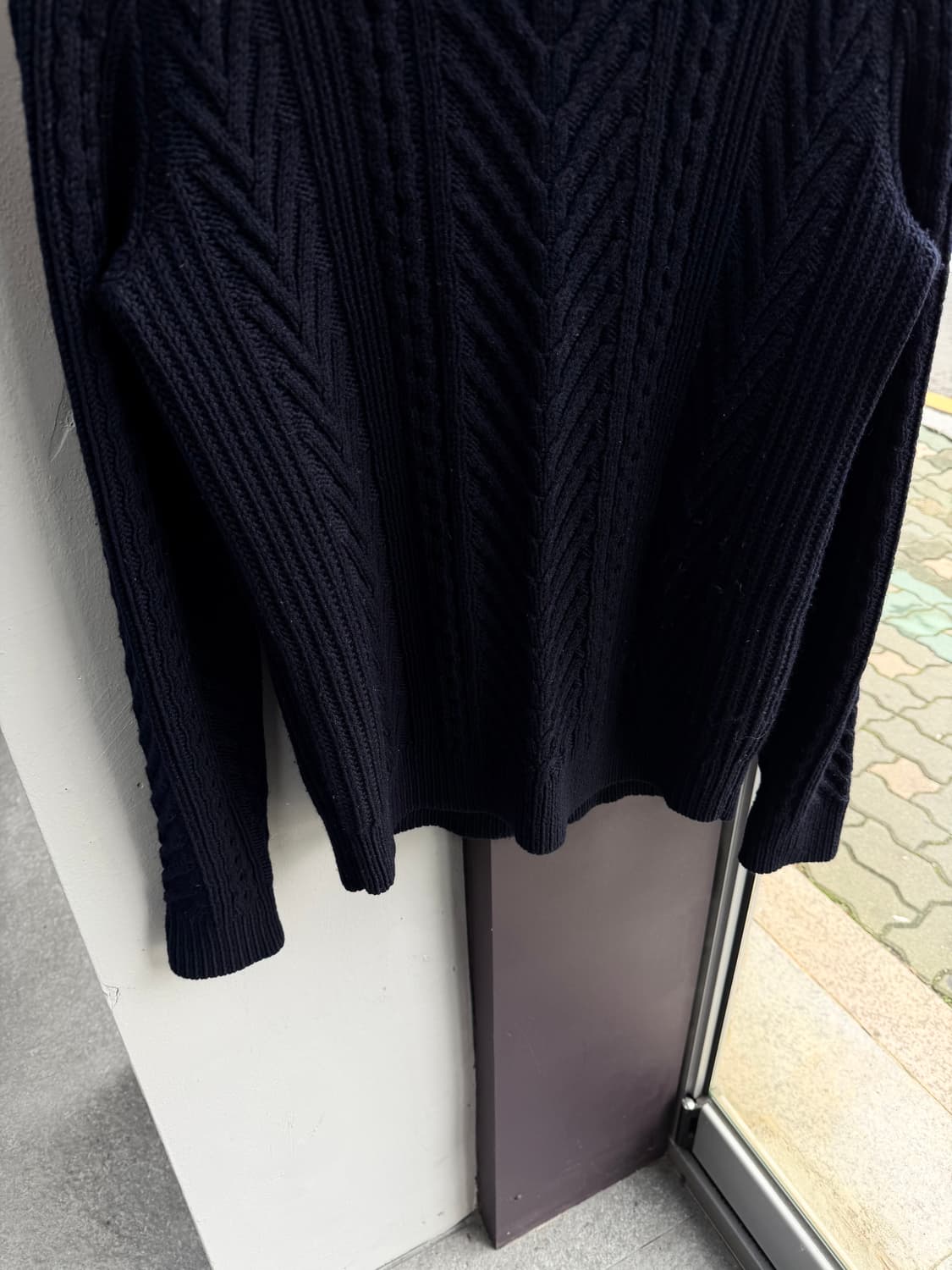 M/ 띠어리 빗살 울 스웨터 니트 상품이미지4