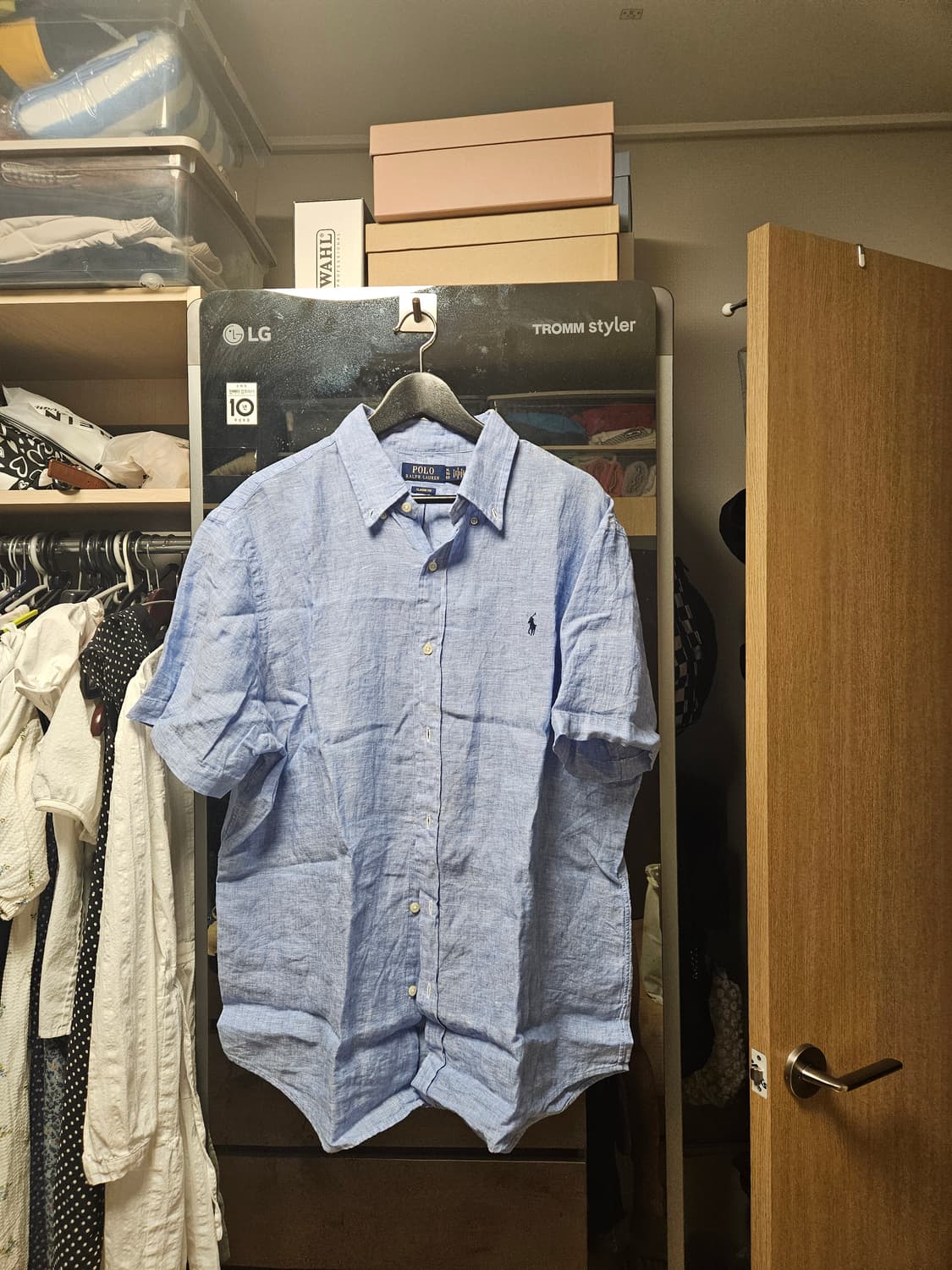 폴로 랄프로렌 린넨 반팔셔츠 상품이미지1