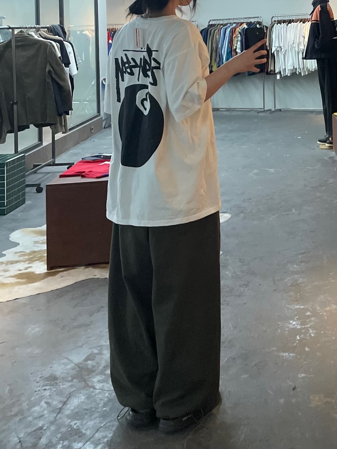 스투시 8핀 화이트 반팔 H2575 상품이미지1