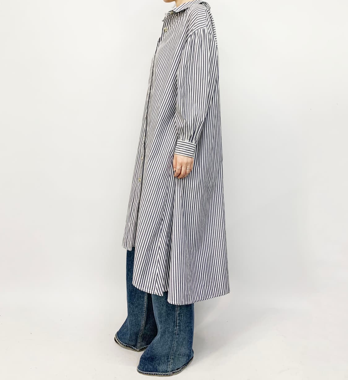OLIVE DE OLIVE 스트라이프 셔츠 원피스 상품이미지2