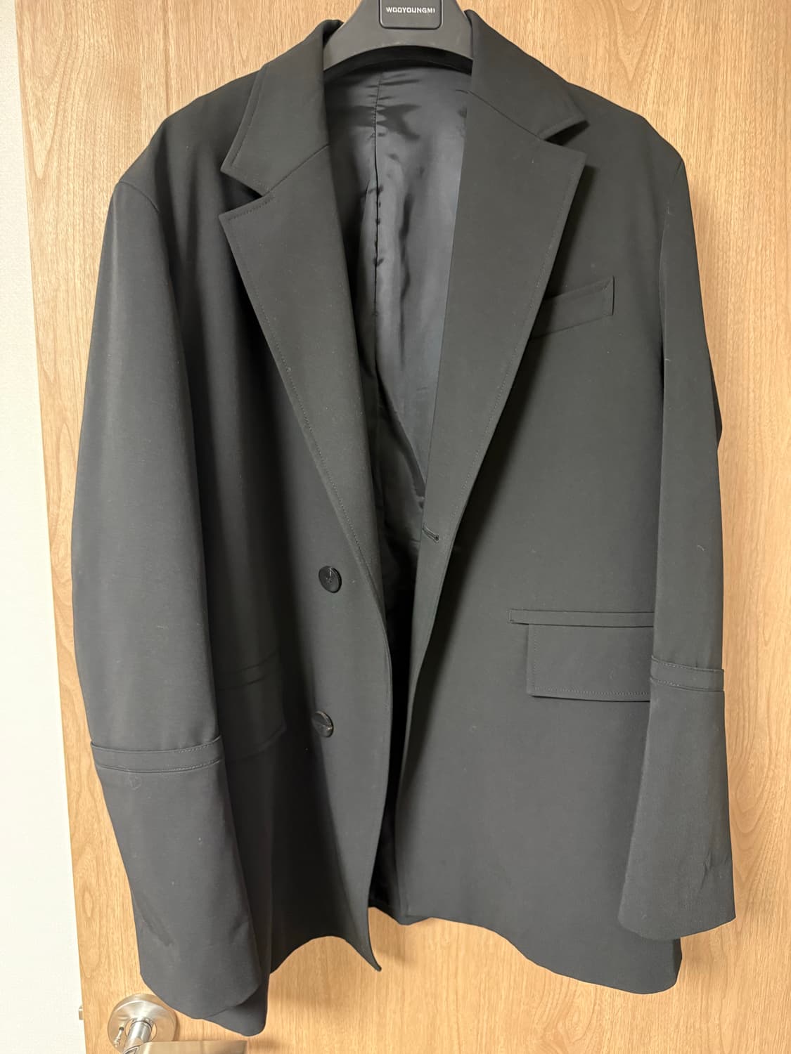 우영미 21시즌 턴업블레이저 투버튼 48 상품이미지1