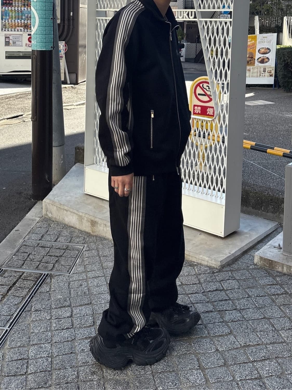 니들스 x lhp 코튼 트랙자켓 블랙 XL 상품이미지6