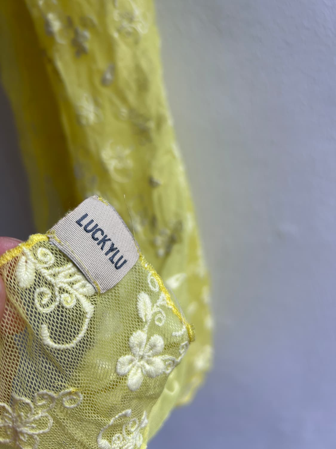 레몬색 스카프  상품이미지4