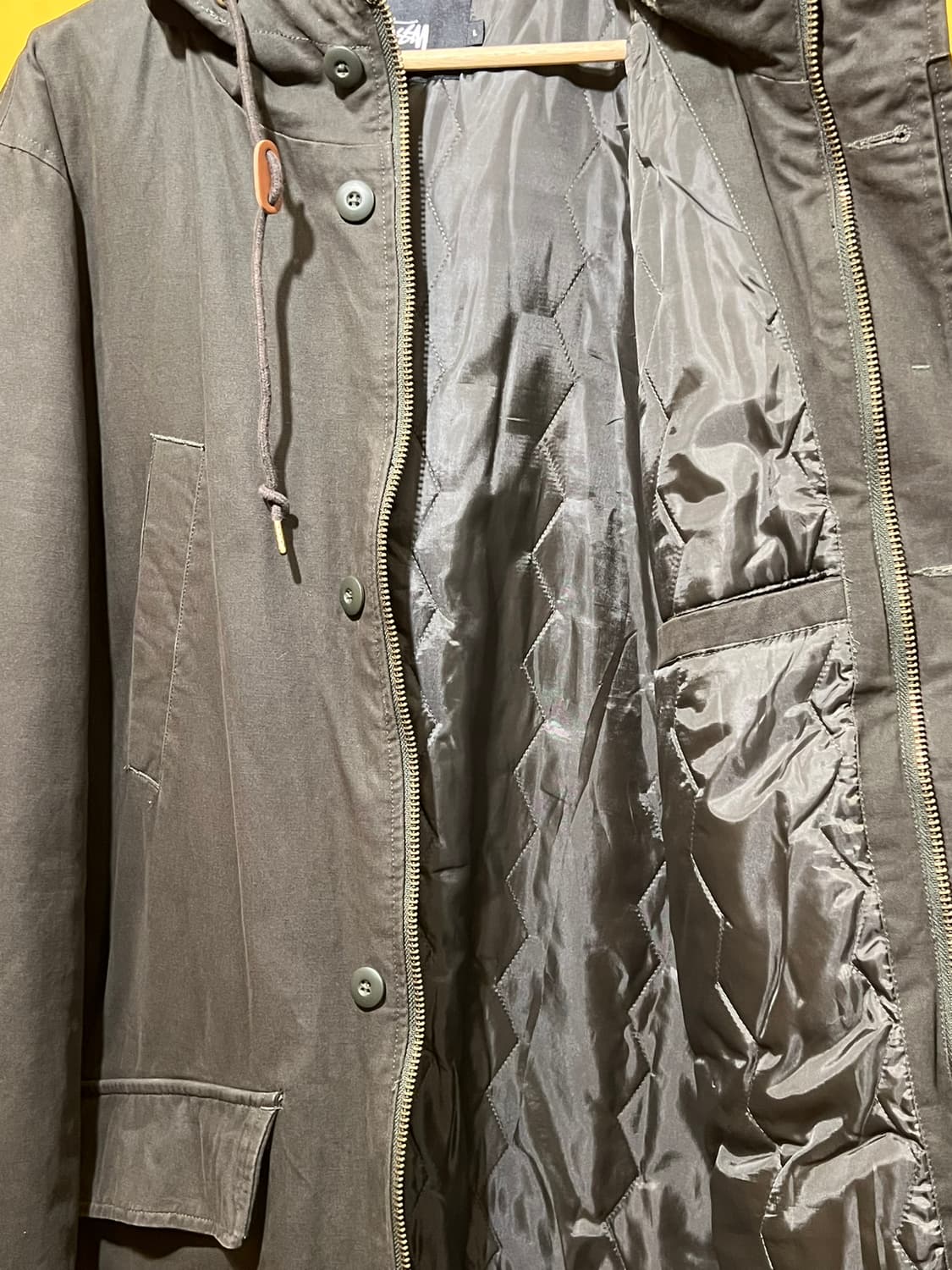 [L] 스투시 밀리터리 파카 올리브 야상 자켓 상품이미지4