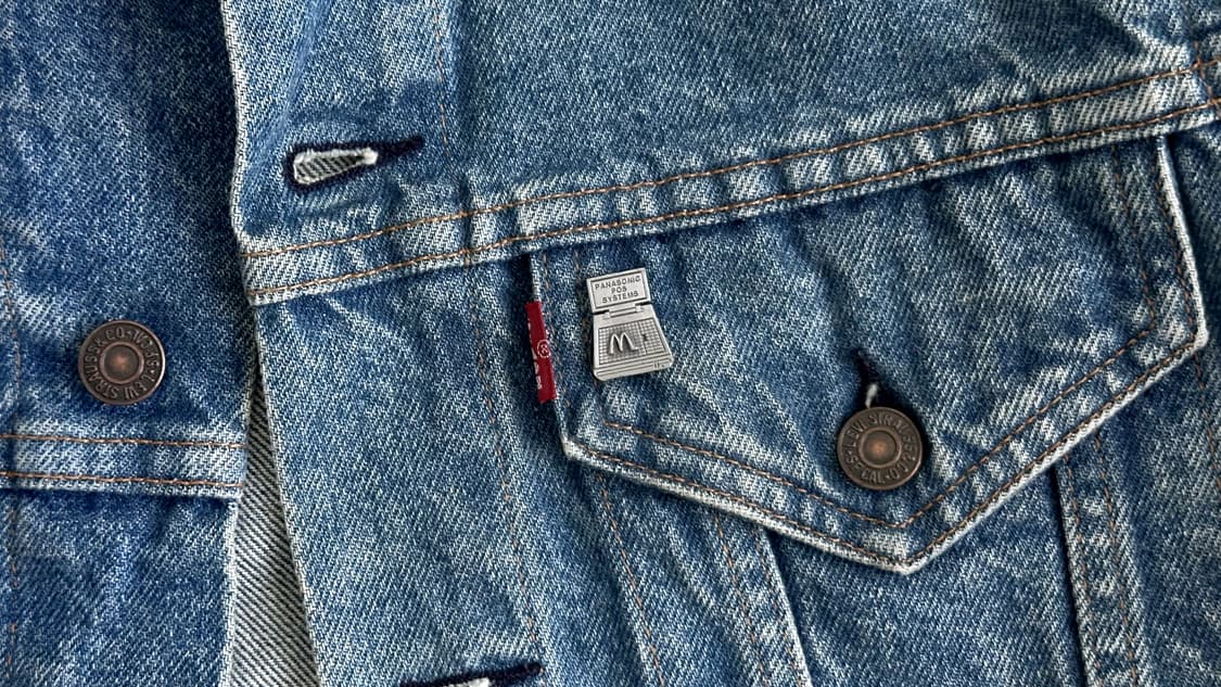 맥도날드 빈티지 크루 핀뱃지 라펠핀 ‘Panasonic POS’ 상품이미지7