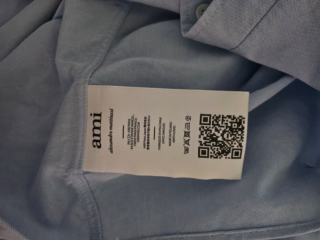 [거의 새것] 아미 AMI PARIS 클래식 셔츠 남방 XL 상품이미지4