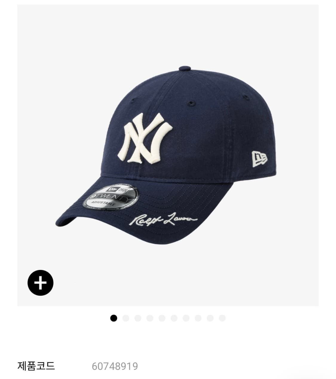 os 뉴에라 랄프로렌 언스트럭쳐 볼캡 네이비 상품이미지1