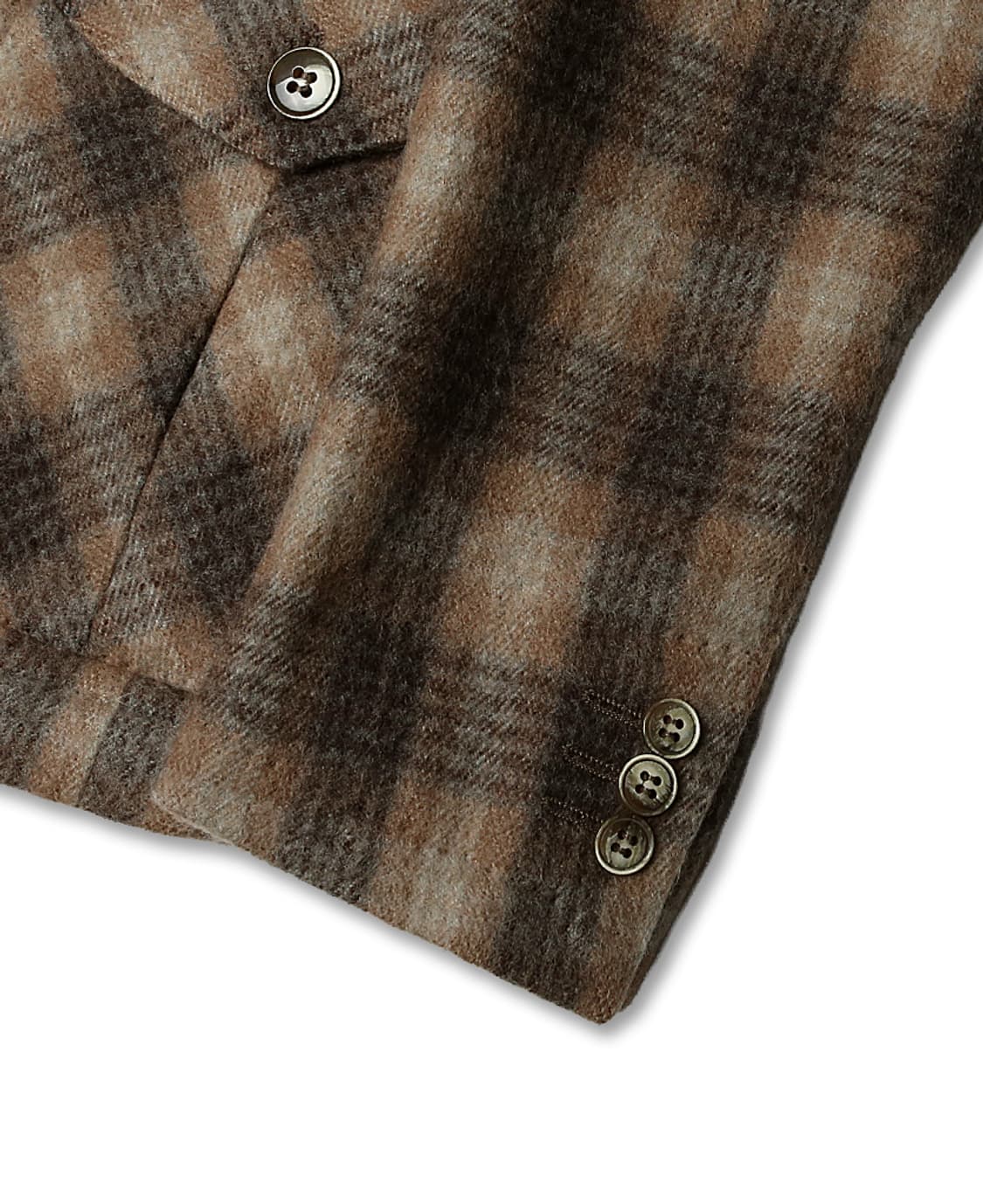 헤보 [Hevo] 라나 버진 울 체크 캐주얼 헌팅 테일러드 자켓 이태리 상품이미지4