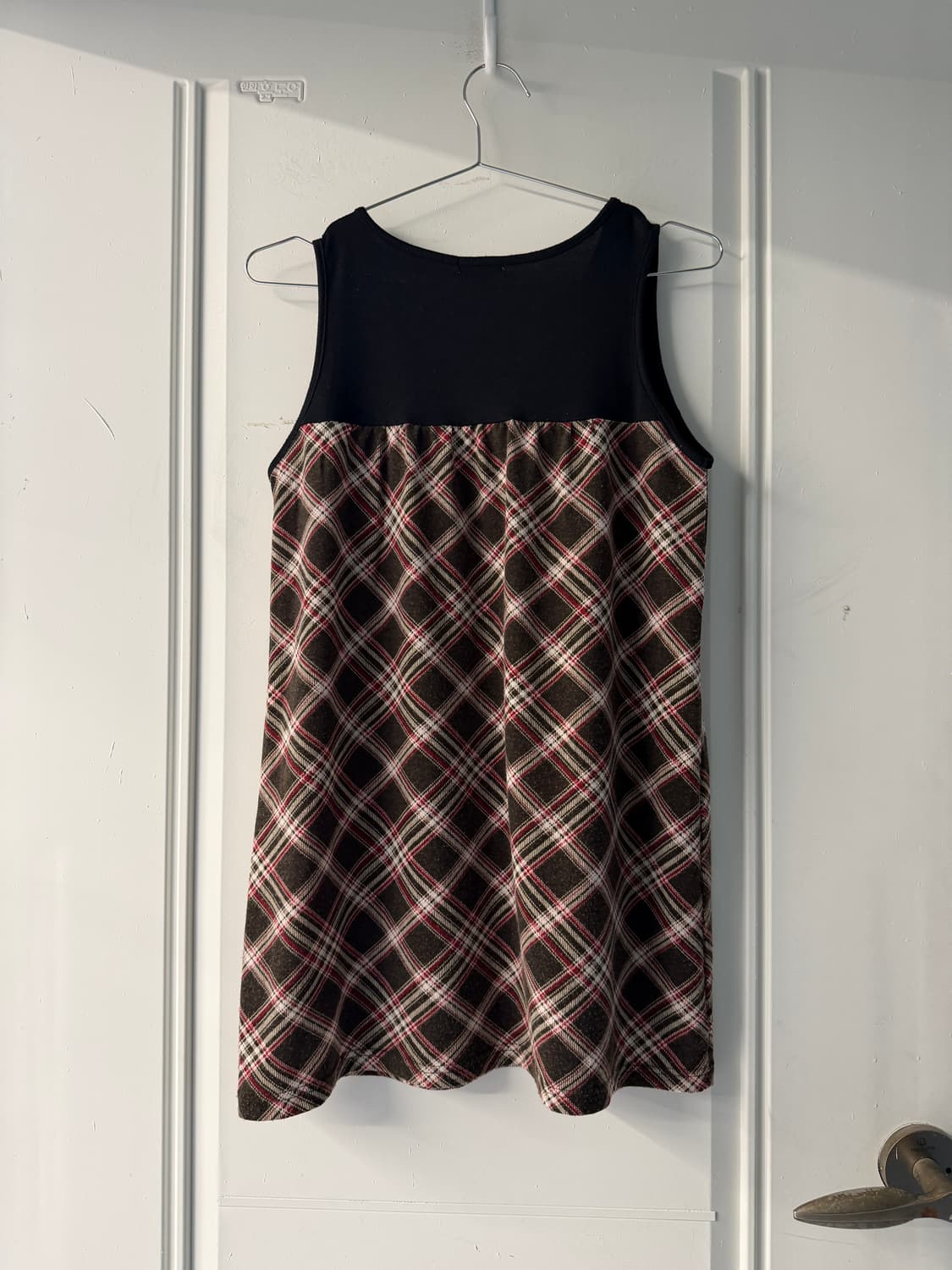 일본빈티지 그런지 체크 슬리브리스 상품이미지8